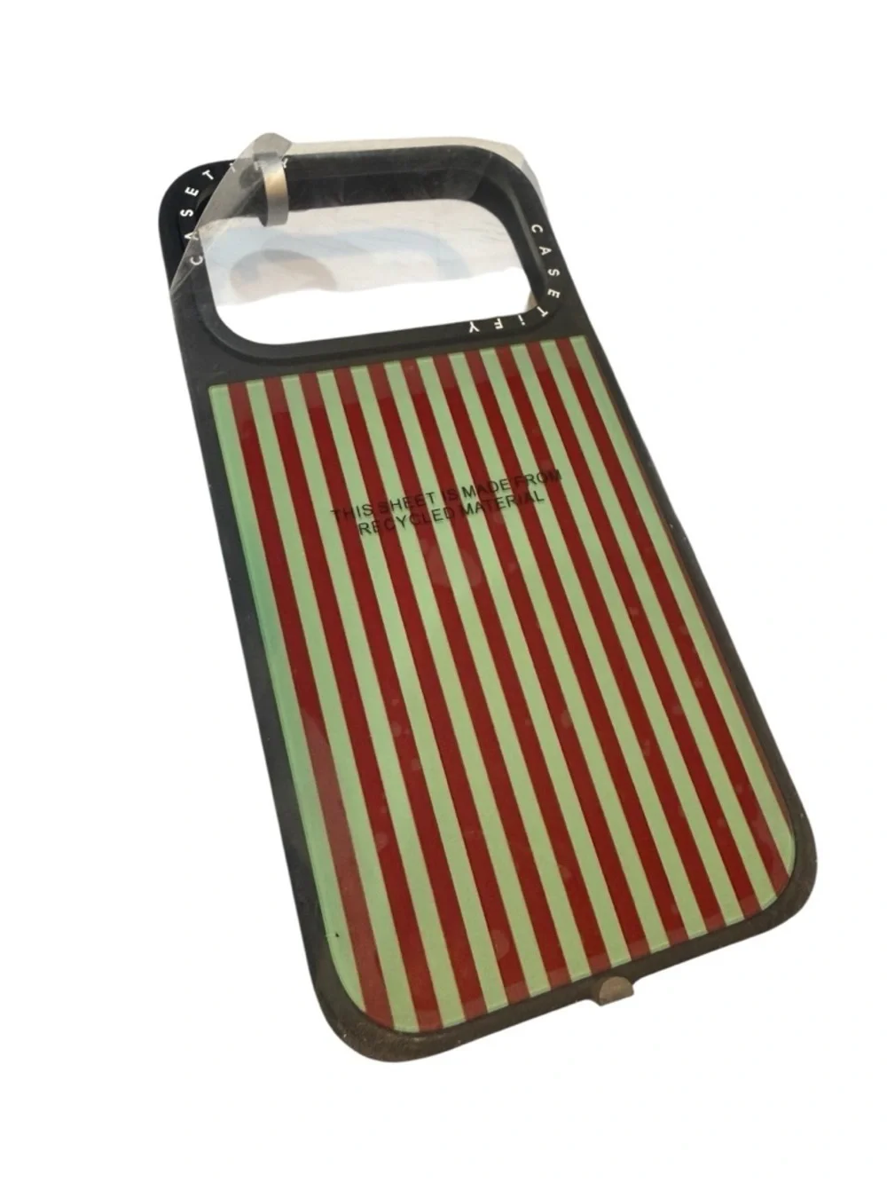 Casetify Vertical Stripe Hard Case in Burgundy & Mint Green NWT I phone 17 pro